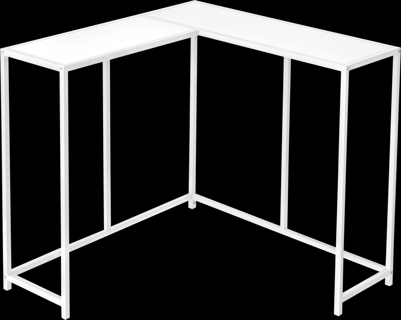 Aisquith White Sofa Table - Thumbnail - Image 1