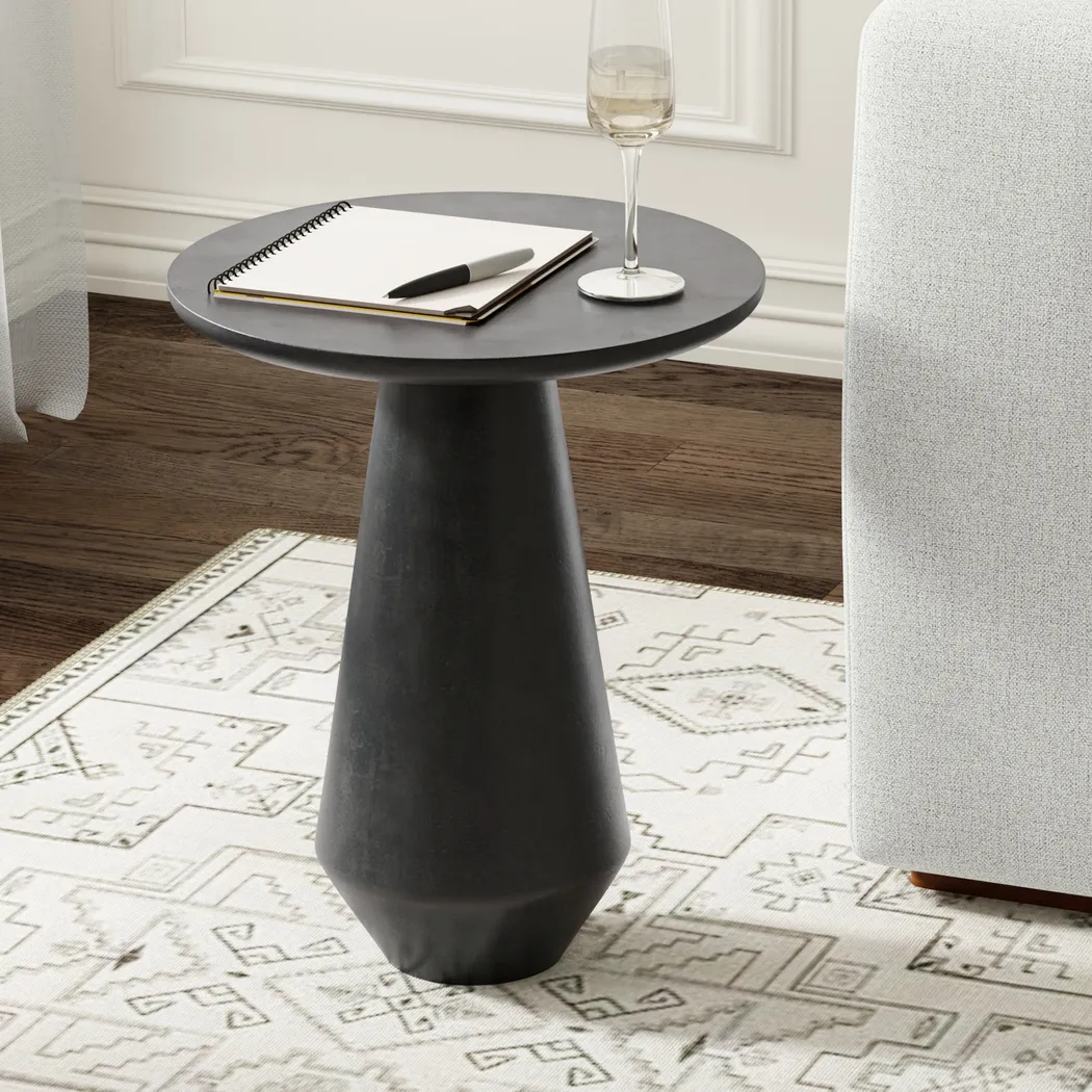 Aissata Gray Side Table - Thumbnail - Image 2