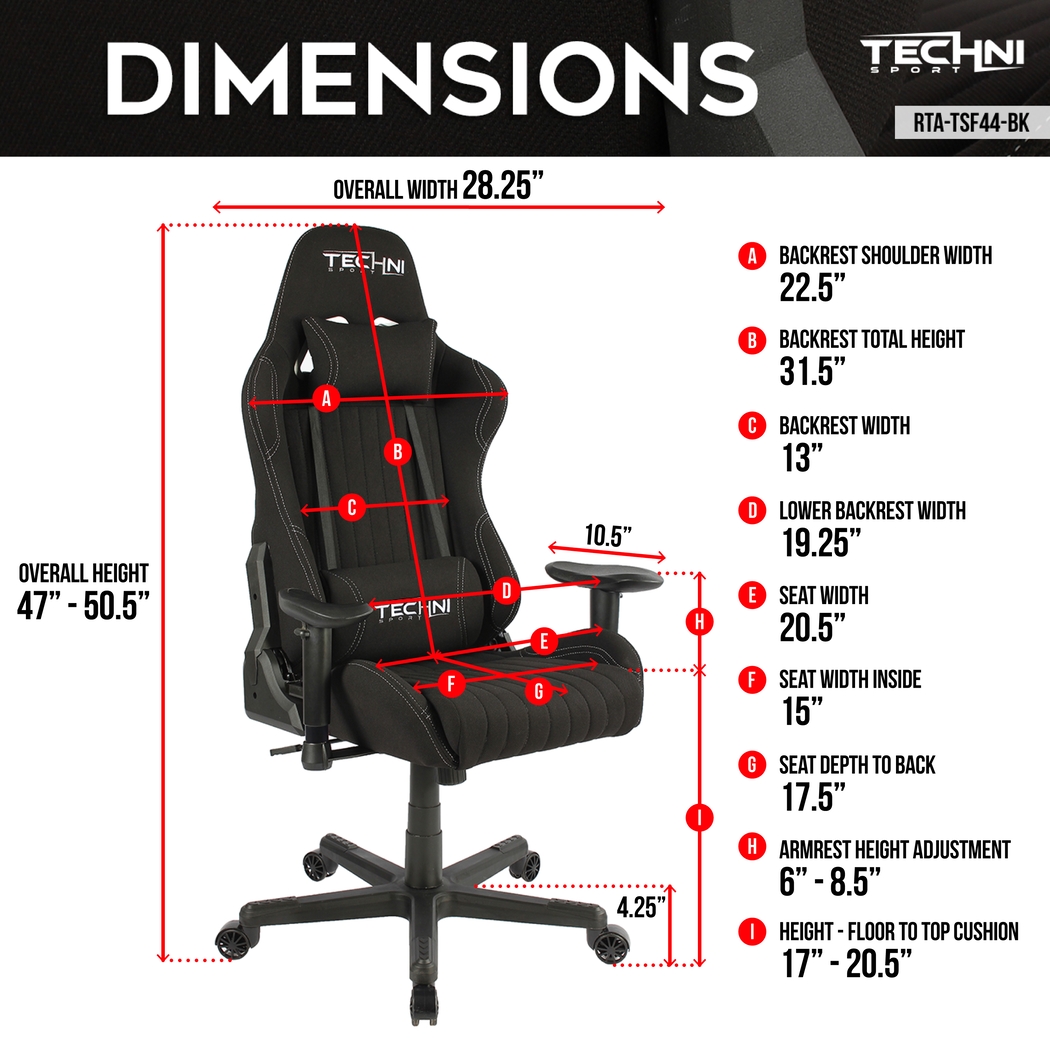 Aistri Black Gaming Chair - Thumbnail - Image 4