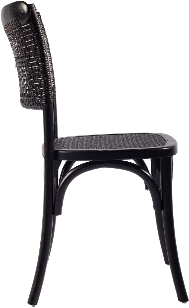 Aitken Black Side Chair, Set of 2 - Thumbnail - Image 3