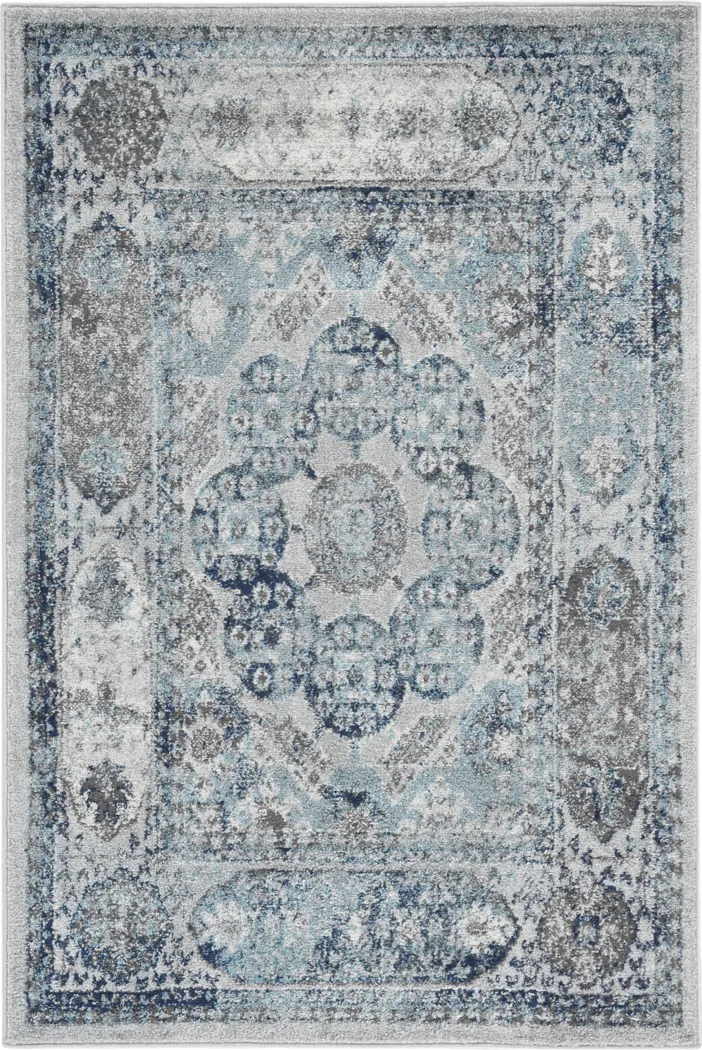 Akela Blue 8'9 x 11'9 Rug - Thumbnail - Image 1