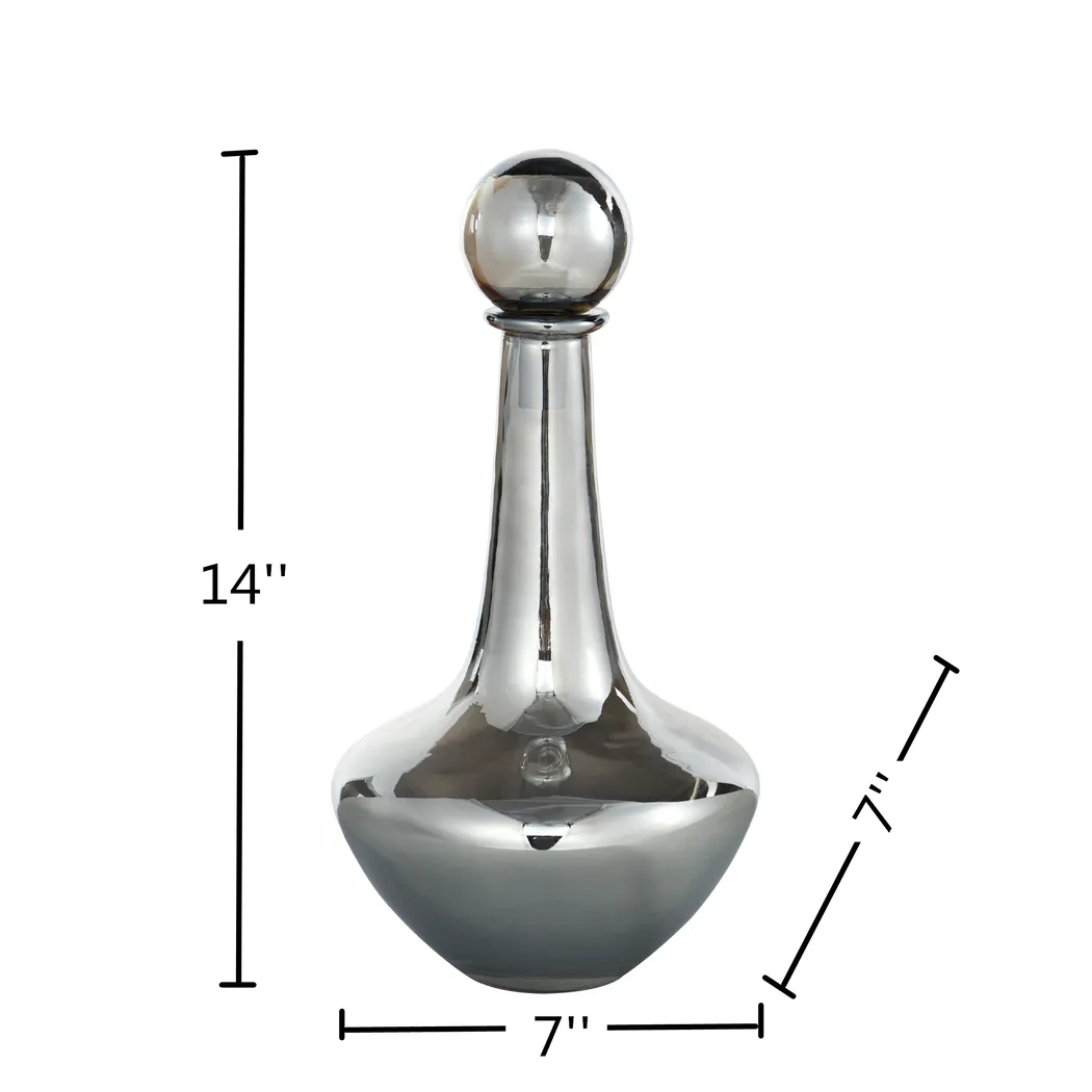 Akelei Gray Small Vase - Thumbnail - Image 2