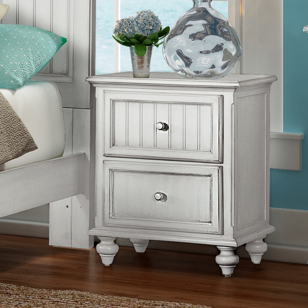 Aketi White Nightstand - Thumbnail - Image 2