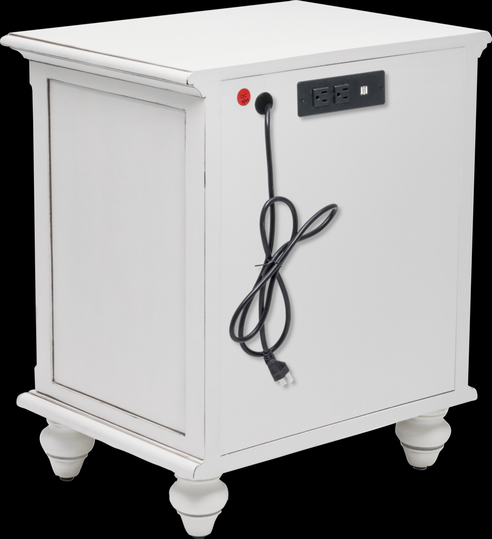 Aketi White Nightstand - Thumbnail - Image 8