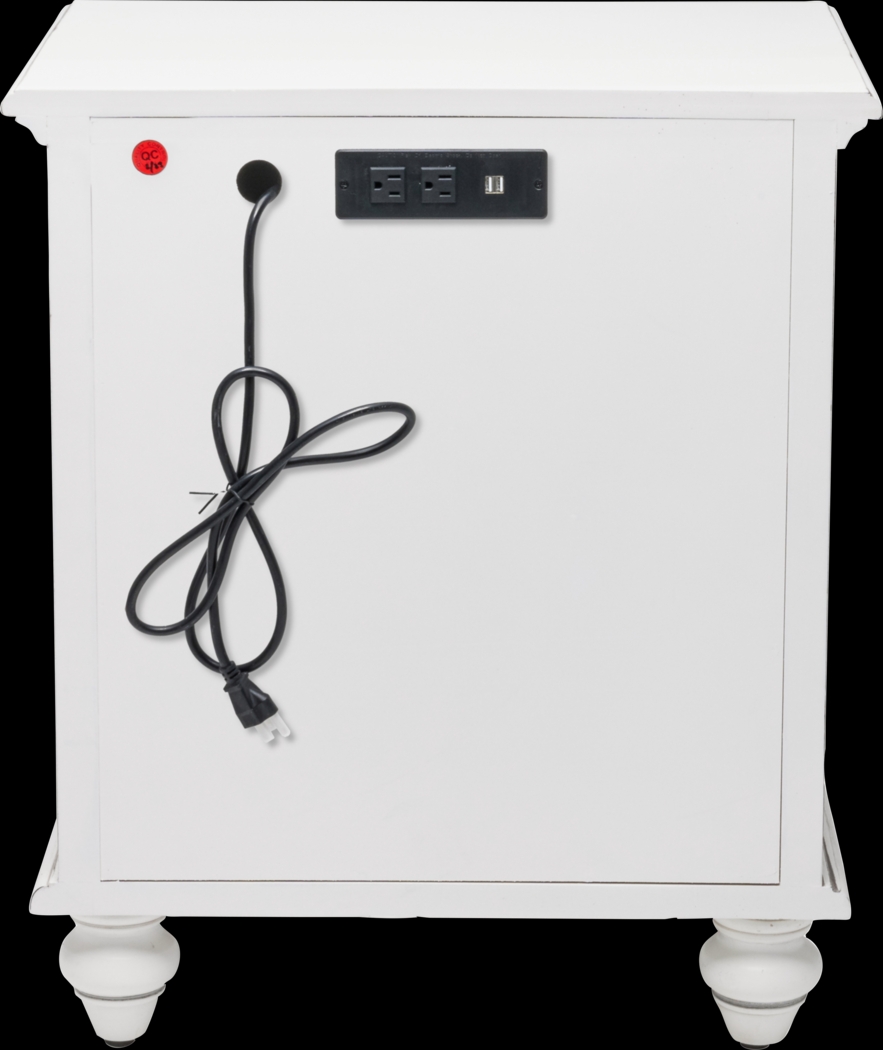 Aketi White Nightstand - Thumbnail - Image 9