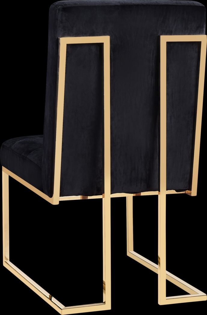 Akiko Black Dining Chair, Set of 2 - Thumbnail - Image 2