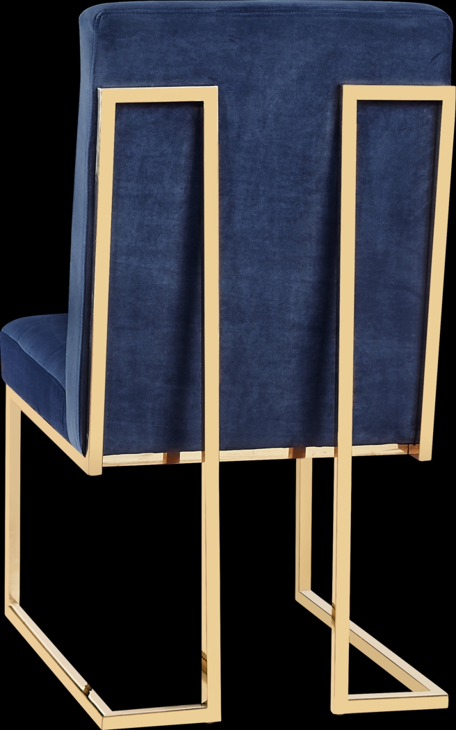 Akiko Navy Dining Chairs (Set of 2) - Thumbnail - Image 2