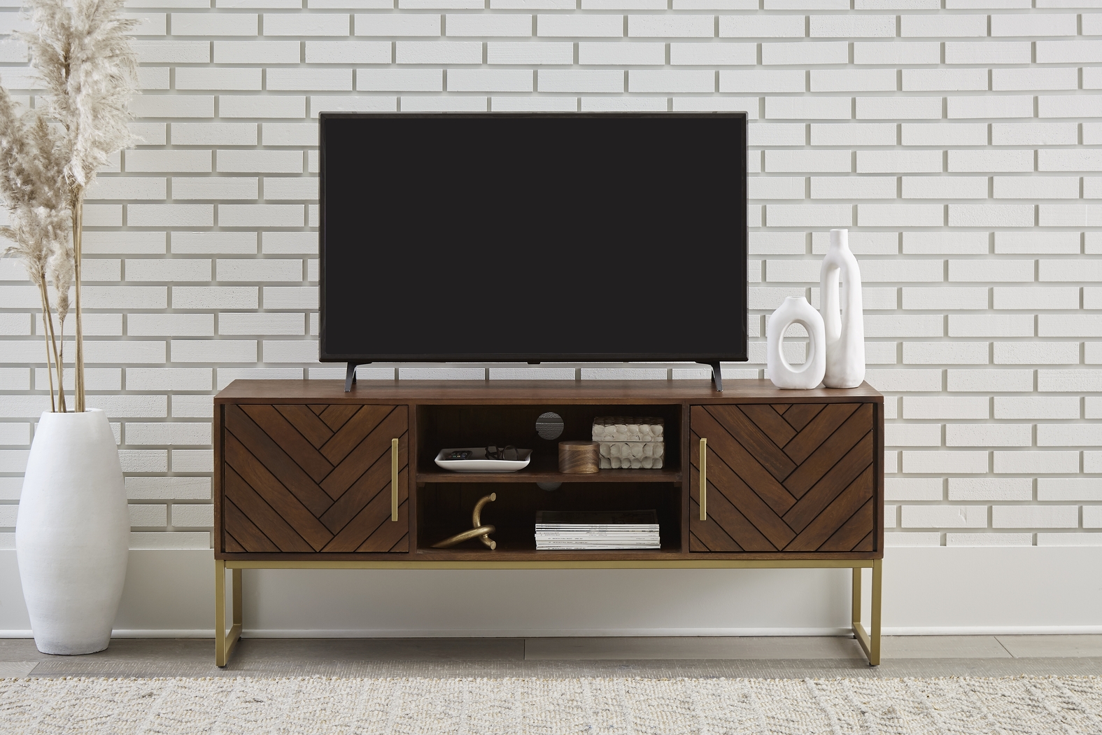 Akino Brown 59 in. TV Console - Thumbnail - Image 9