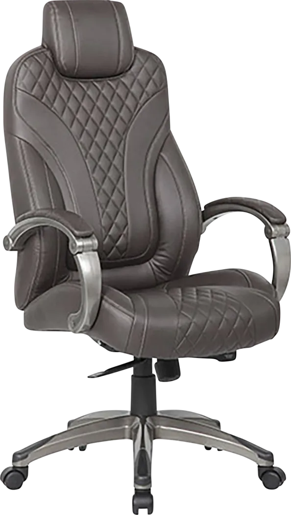 Akoto Brown Desk Chair - Thumbnail - Image 1