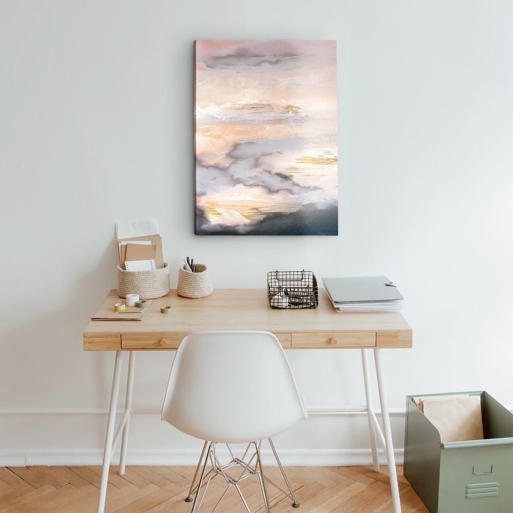 Aksarben Beige Canvas Wall Art - Thumbnail - Image 2