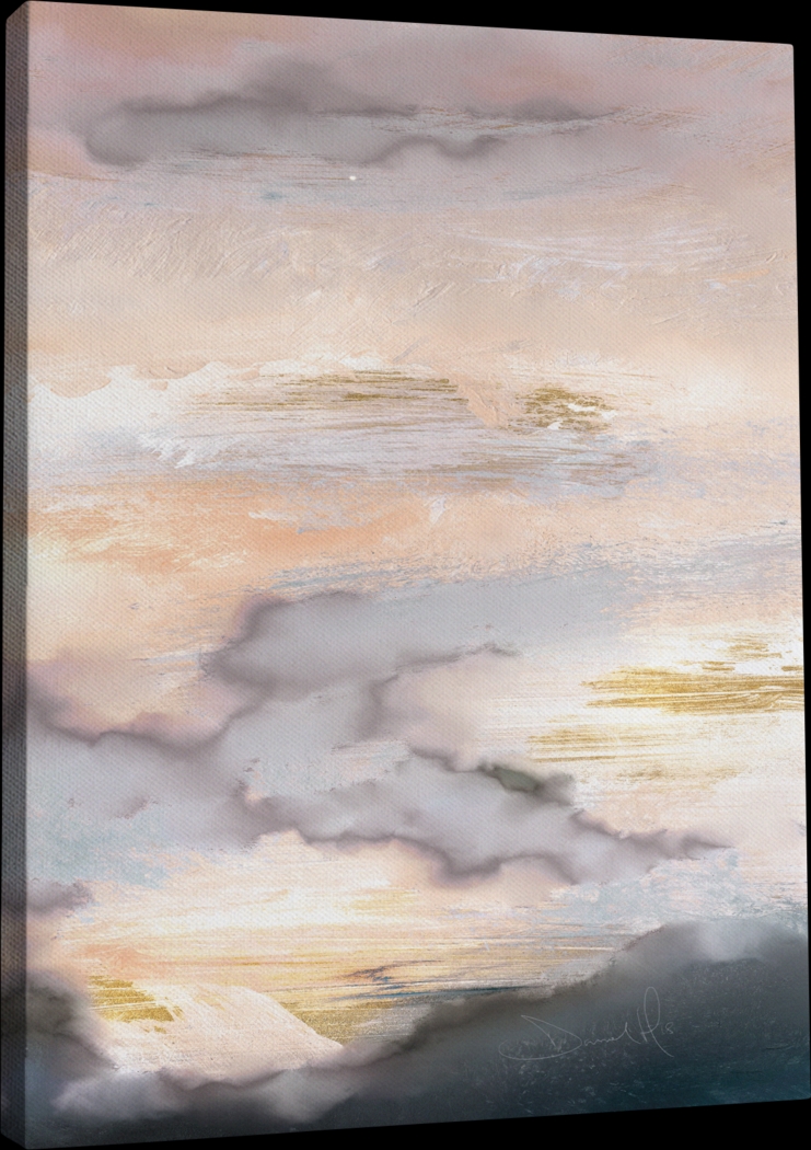 Aksarben Beige Canvas Wall Art - Thumbnail - Image 1