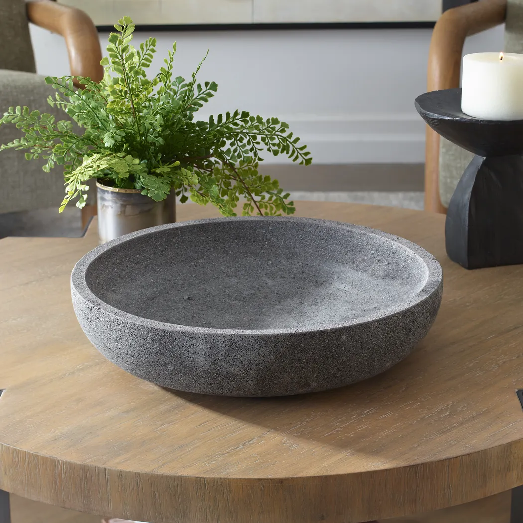 Aksenya Gray Outdoor Bowl - Thumbnail - Image 2