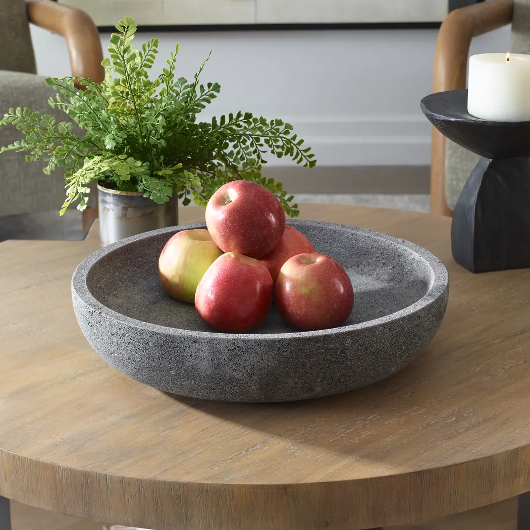 Aksenya Gray Outdoor Bowl - Thumbnail - Image 3