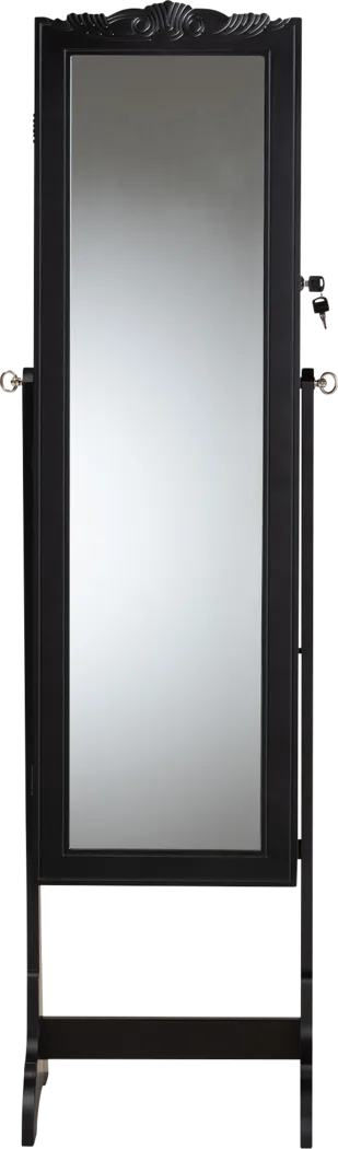 Alabo Black Cheval Jewelry Armoire - Thumbnail - Image 2