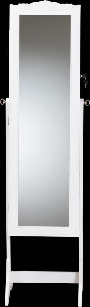 Alabo White Cheval Jewelry Armoire - Thumbnail - Image 3