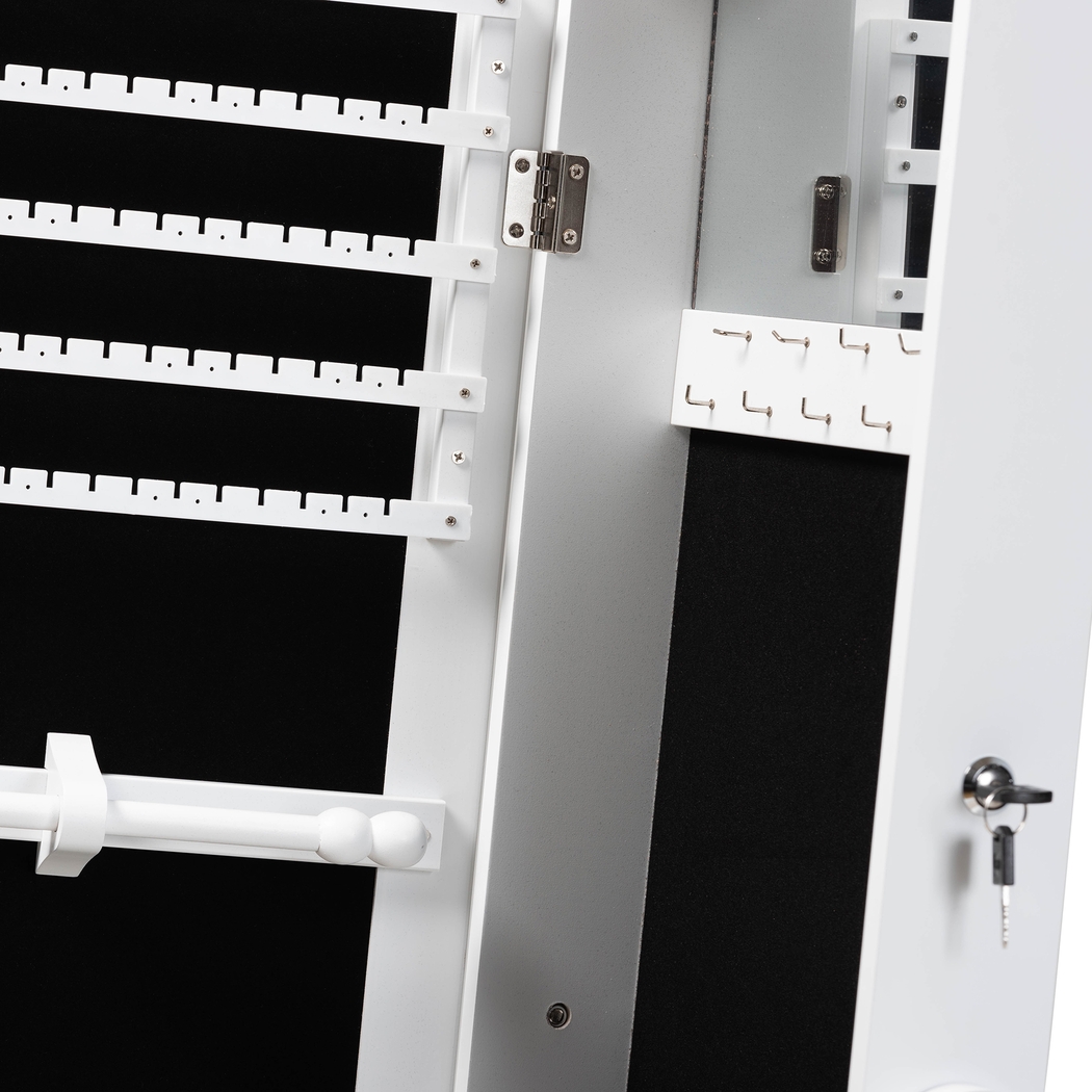 Alabo White Cheval Jewelry Armoire - Thumbnail - Image 5