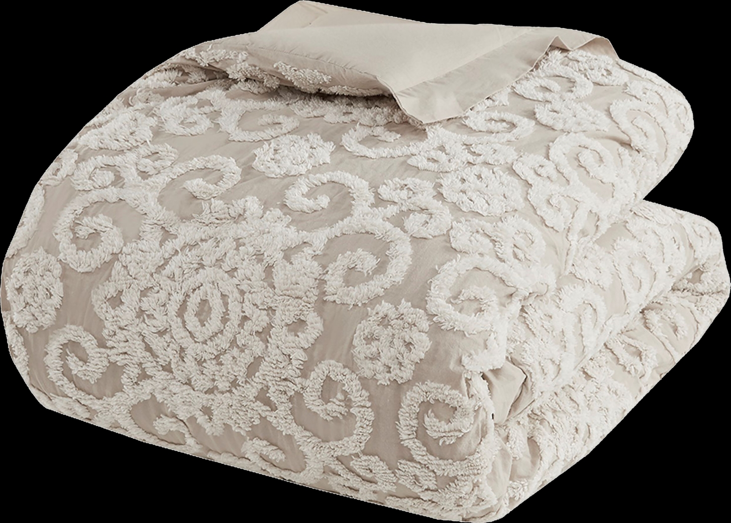 Alaegha Beige 3 pc King Comforter Set - Thumbnail - Image 6