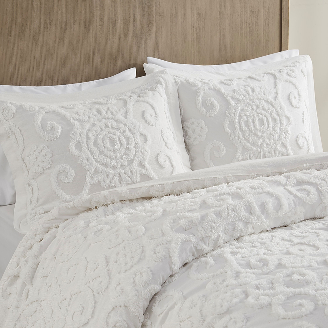 Alaegha Ivory 3 pc King Comforter Set - Thumbnail - Image 6