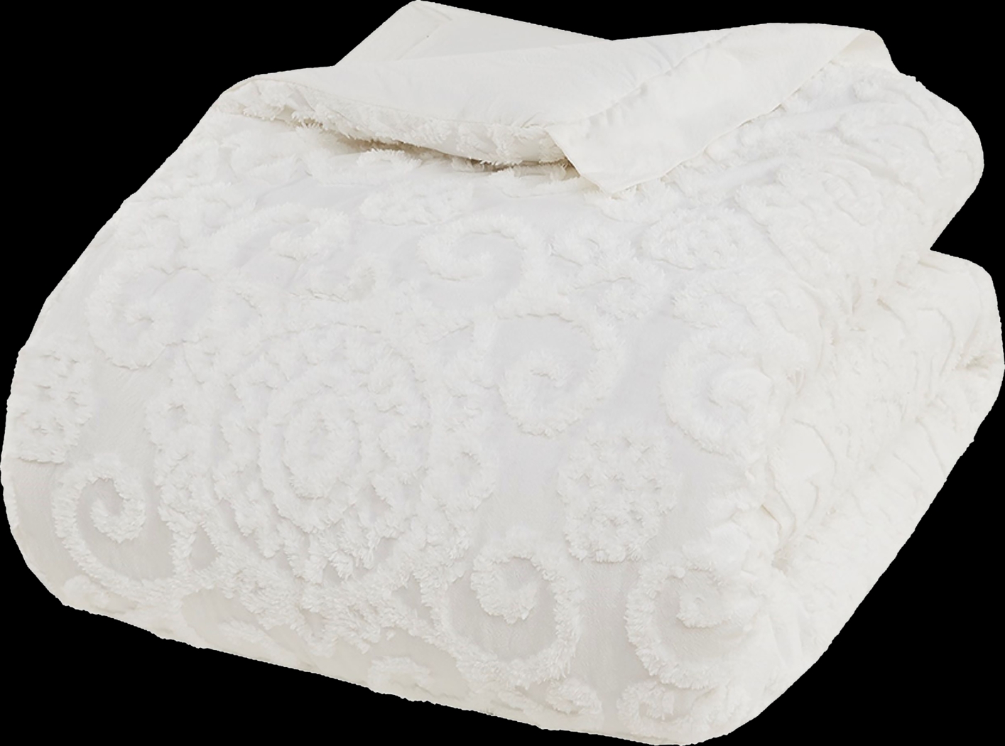 Alaegha Ivory 3 pc King Comforter Set - Thumbnail - Image 9