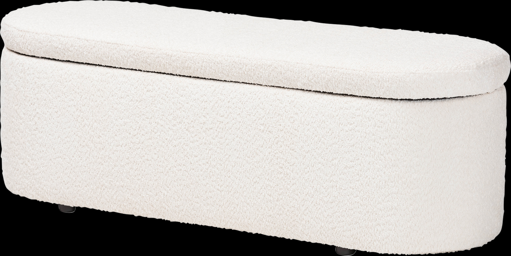 Alagna White Storage Bench - Thumbnail - Image 1