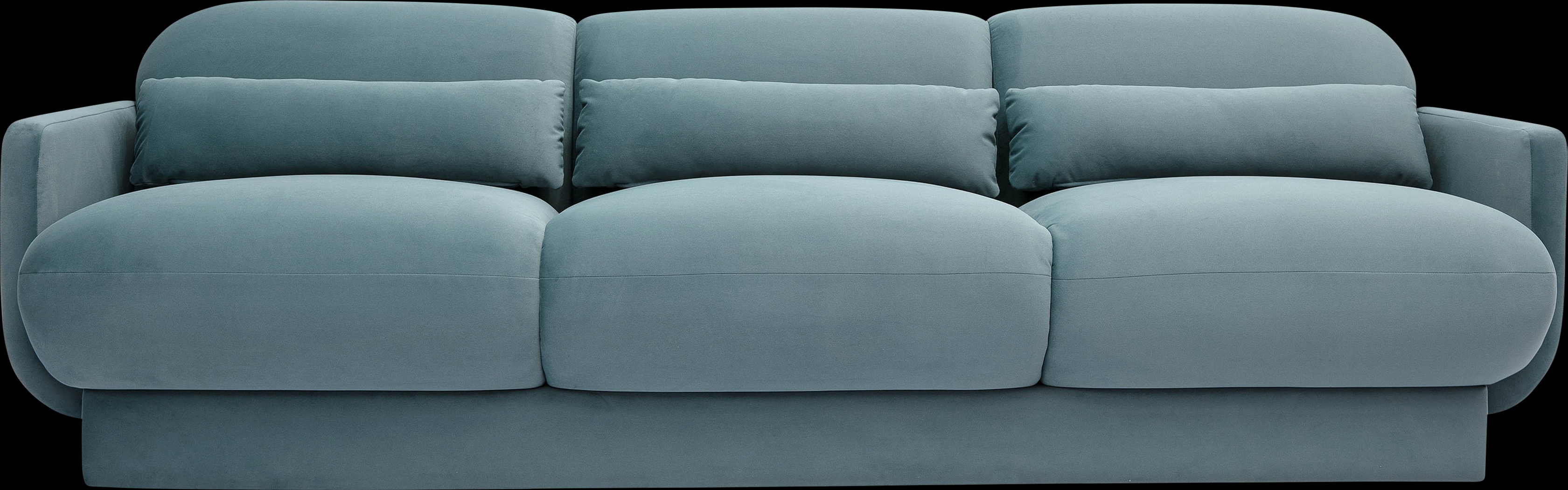 Alahandra Blue Sofa - Thumbnail - Image 3