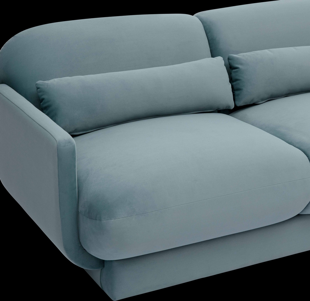Alahandra Blue Sofa - Thumbnail - Image 5