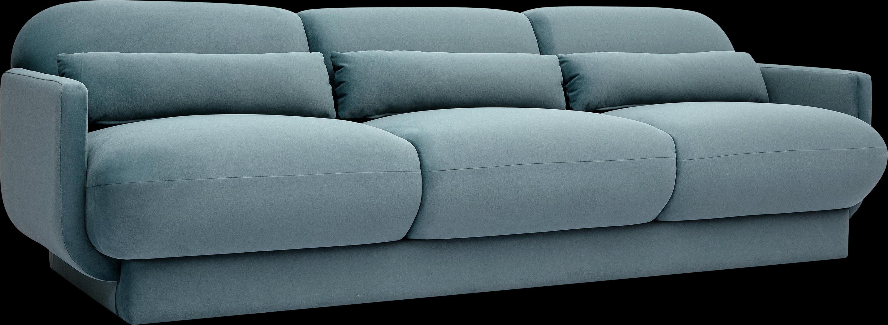 Alahandra Blue Sofa - Thumbnail - Image 1