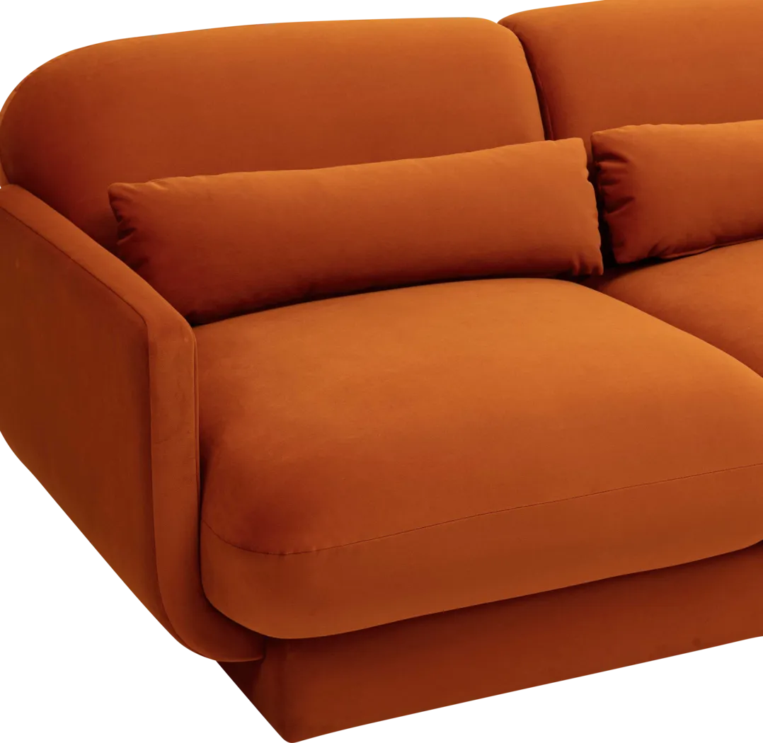 Alahandra Rust Sofa - Thumbnail - Image 5