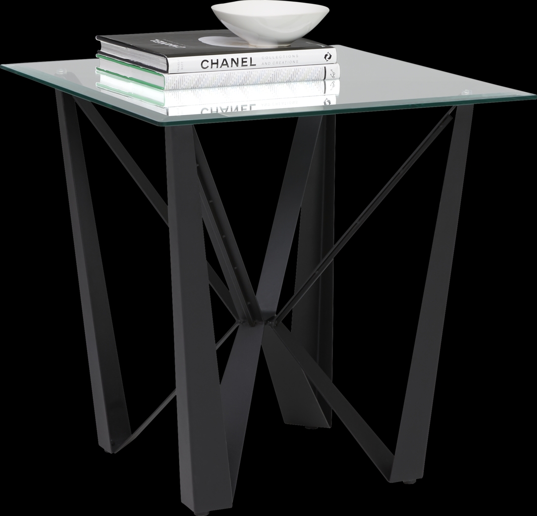 Alain Black End Table - Thumbnail - Image 2