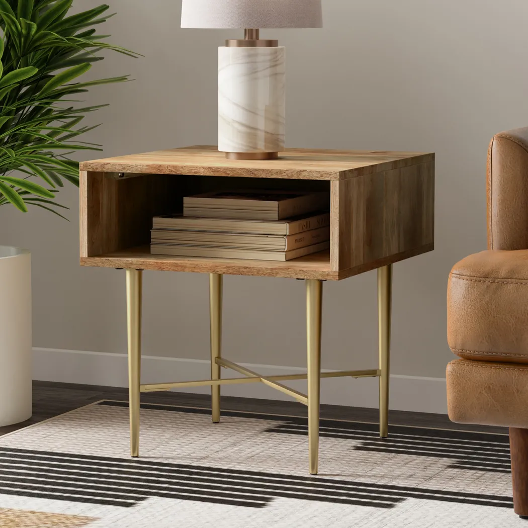 Alain Natural End Table - Thumbnail - Image 2
