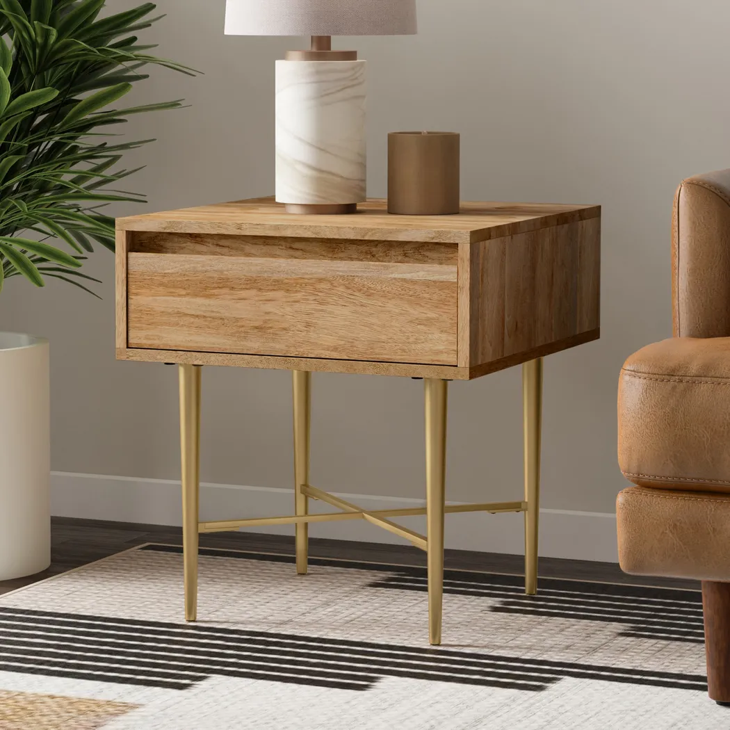 Alain Natural End Table - Thumbnail - Image 2