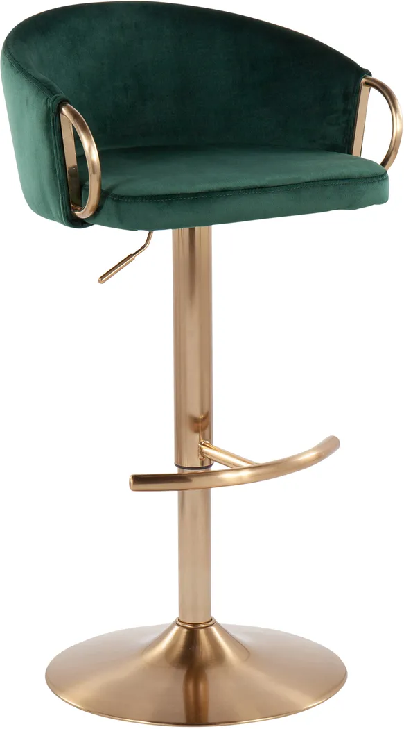 Alairen Green Barstool, Set of 2 - Thumbnail - Image 2