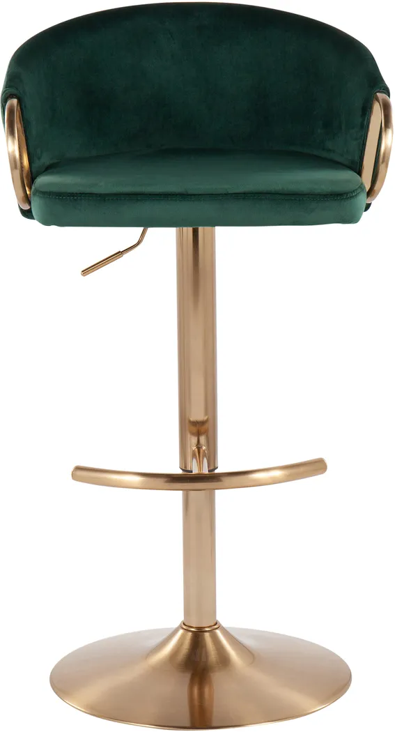 Alairen Green Barstool, Set of 2 - Thumbnail - Image 6