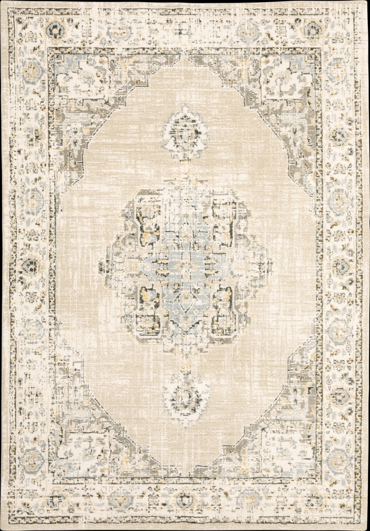 Alaisha Beige 5'3 x 7'6 Rug - Thumbnail - Image 1