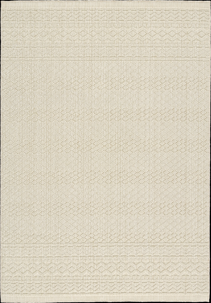 Alameda Parchment 8' x 10' Indoor/Outdoor Rug - Thumbnail - Image 1