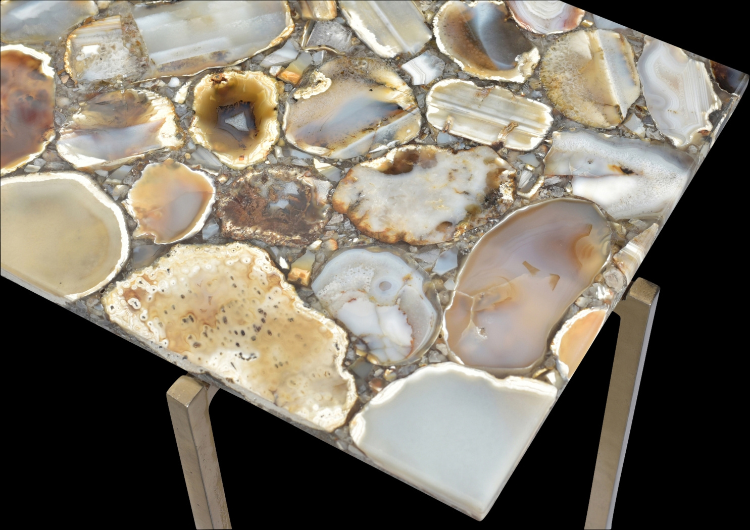 Alamein Brass Sofa Table - Thumbnail - Image 2