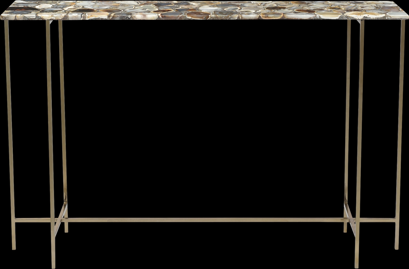 Alamein Brass Sofa Table - Thumbnail - Image 3