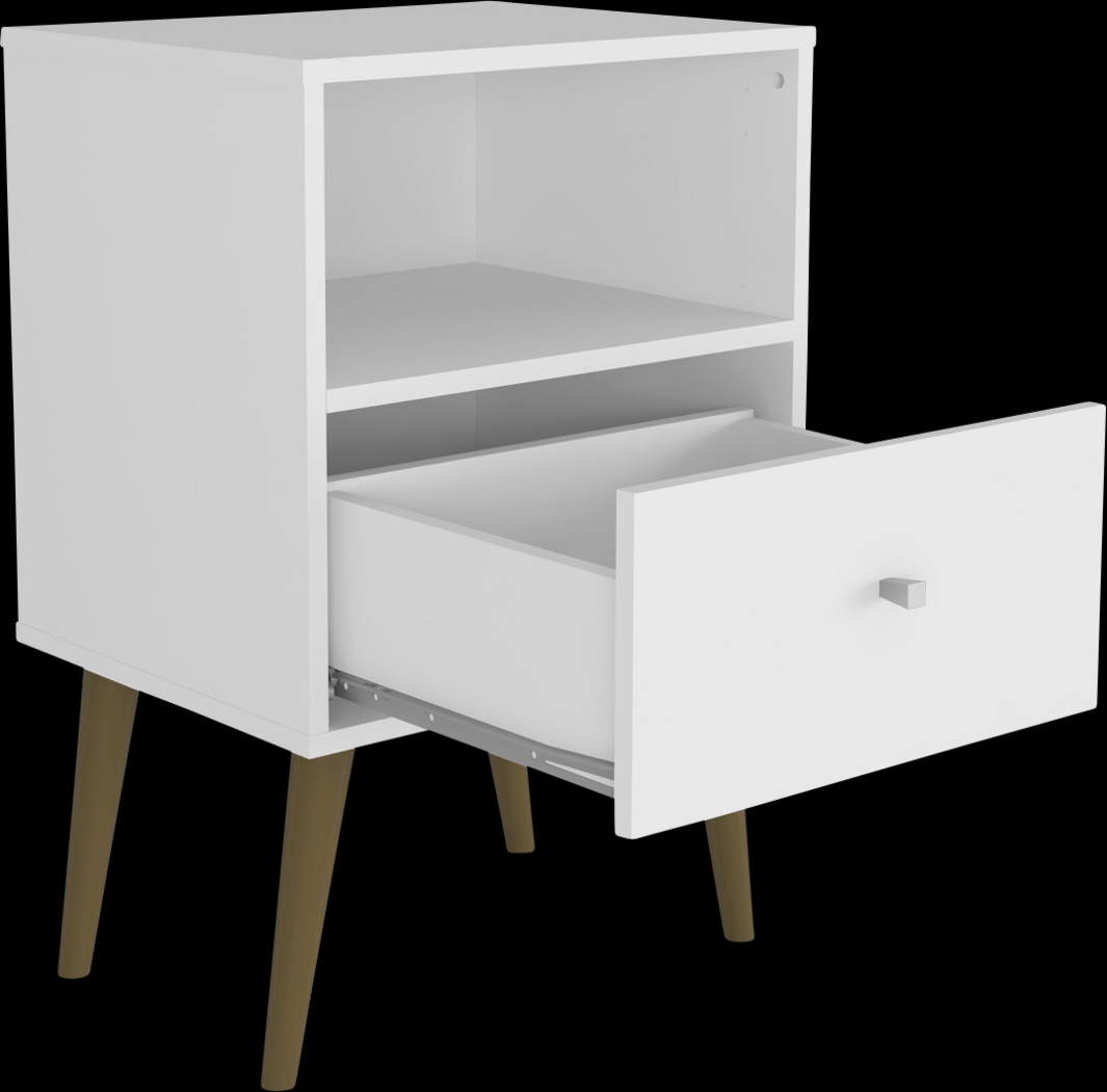 Alamitos I White Nightstand - Thumbnail - Image 3