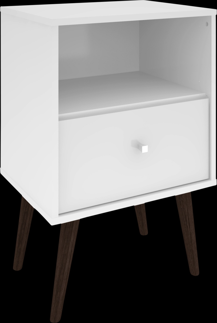 Alamitos I White Nightstand - Thumbnail - Image 1