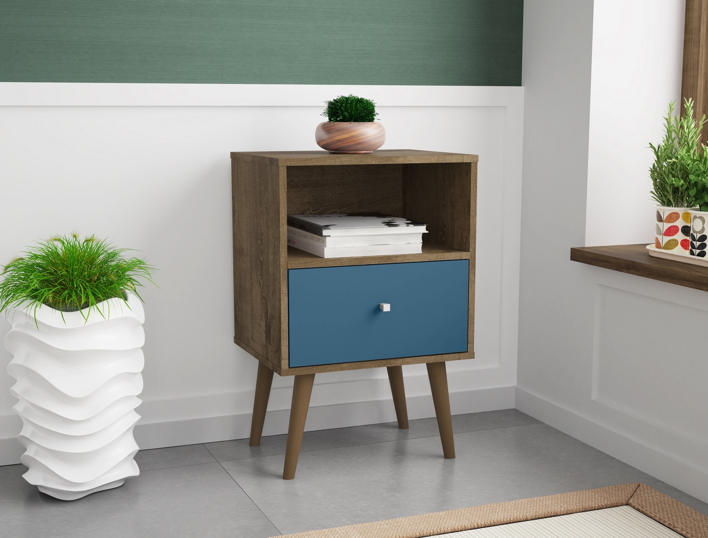 Alamitos IV Aqua Nightstand - Thumbnail - Image 3