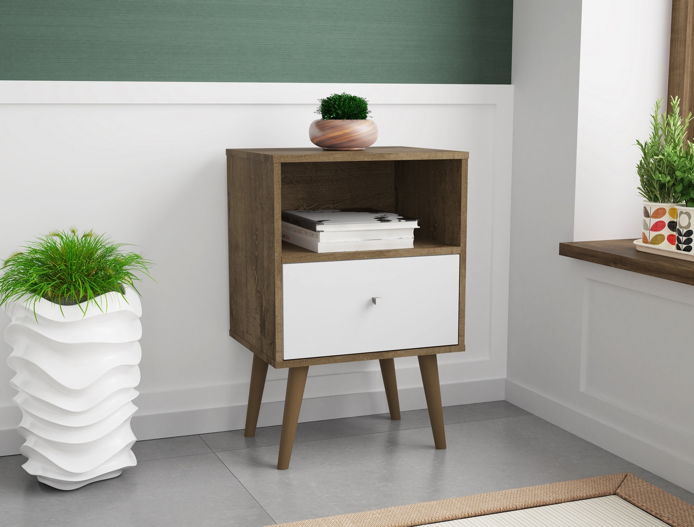 Alamitos IV White Nightstand - Thumbnail - Image 3