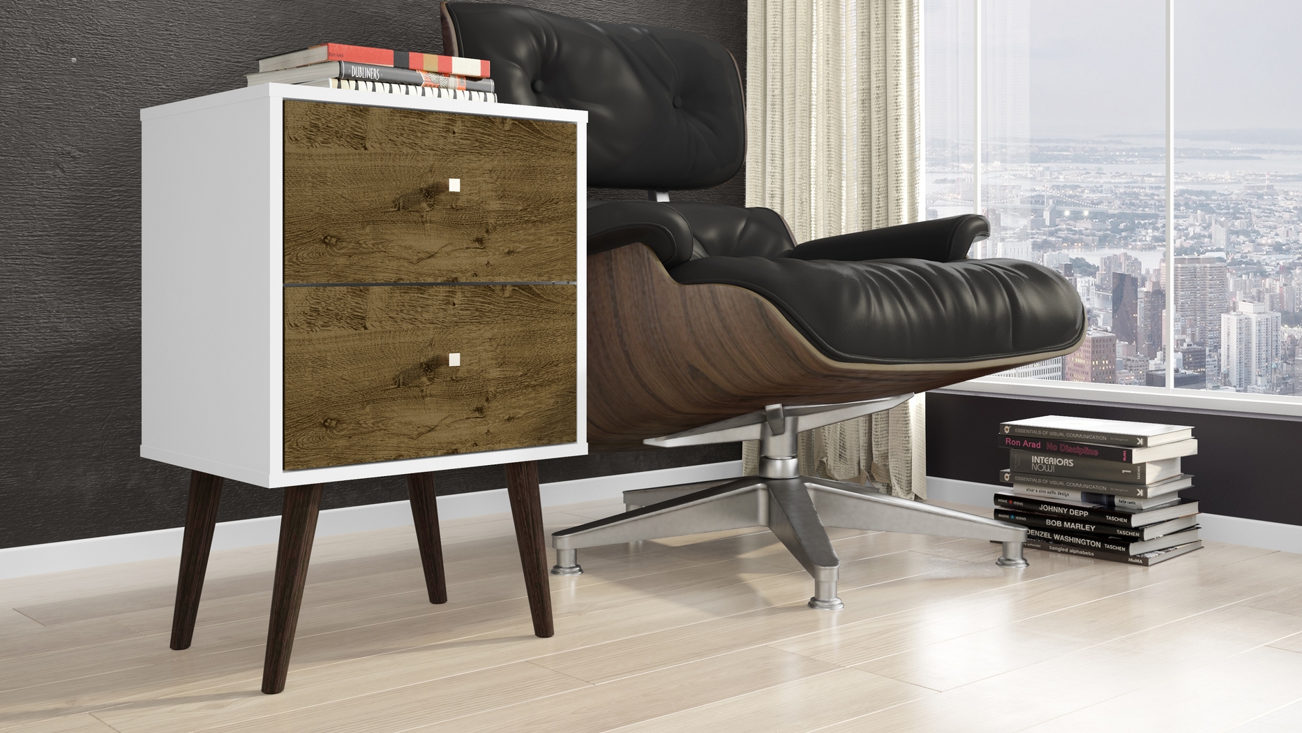 Alamitos VI Brown Nightstand - Thumbnail - Image 2