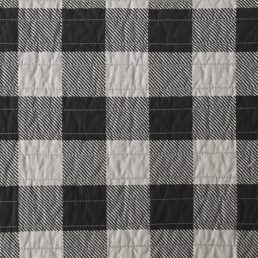 Alando Gray 3 Pc King Quilt Set - Thumbnail - Image 4