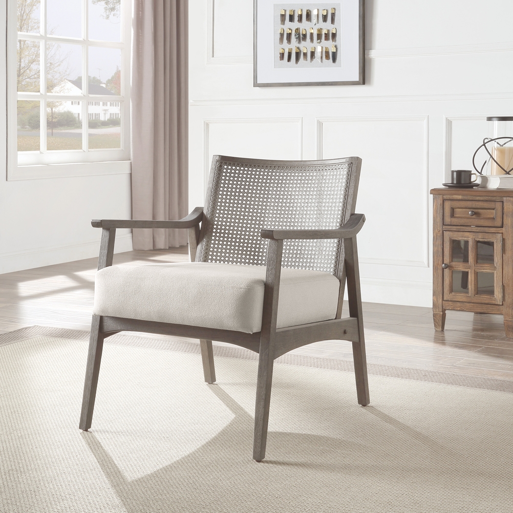 Alanios Gray Accent Chair - Thumbnail - Image 2