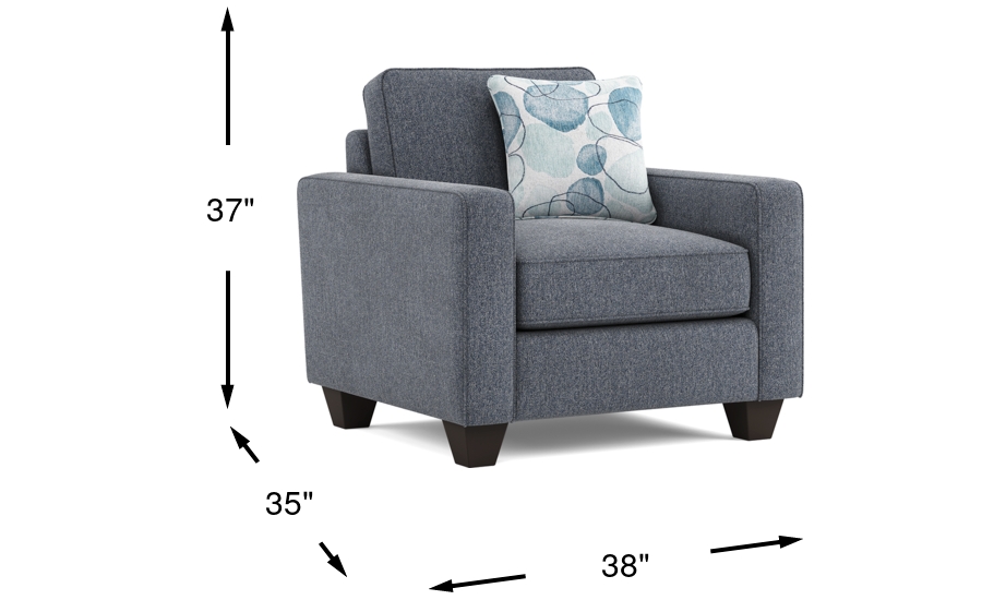 Dimension Image. Please refer to the Dimension Tab on this page for dimension details.