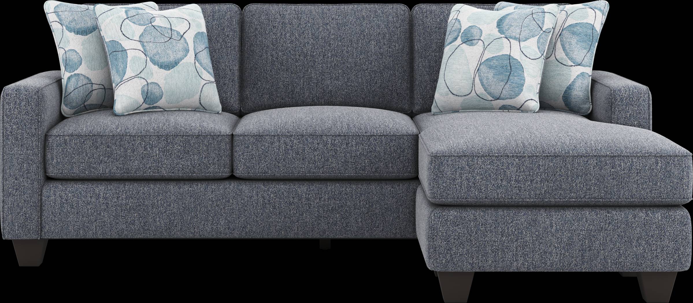 Alanis Bay Blue Sofa Chaise - Thumbnail - Image 3