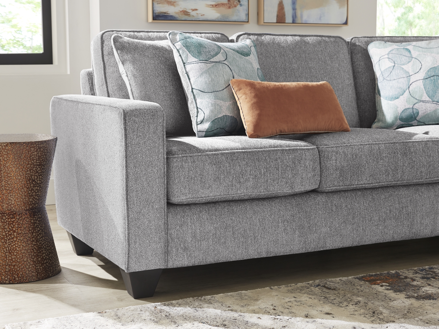 Alanis Bay Gray 5 Pc Sectional Living Room - Thumbnail - Image 5
