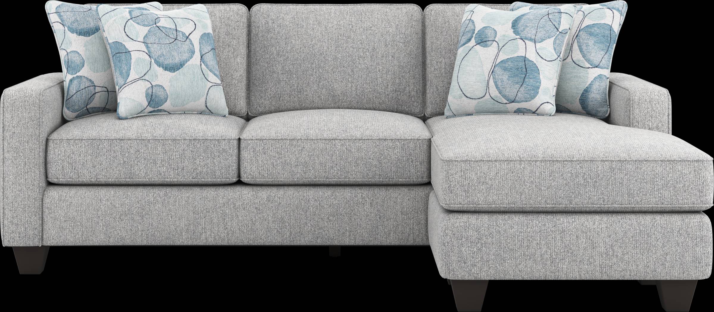 Alanis Bay Gray 4 Pc Sleeper Chaise Living Room Set - Thumbnail - Image 3