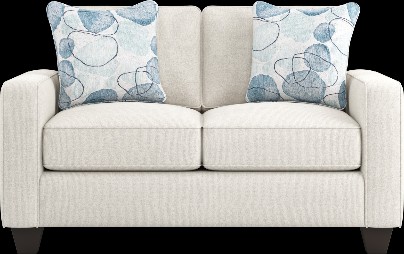 Alanis Bay White Loveseat - Thumbnail - Image 1