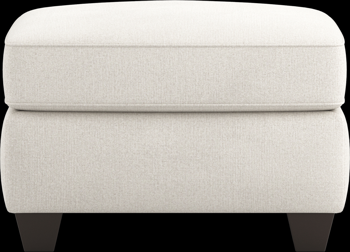 Alanis Bay White Ottoman - Thumbnail - Image 2